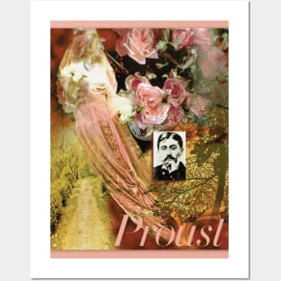 Marcel Proust Collage Portrait Posters and Art